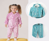 بيجامه شتوى بناتي استك قلوب